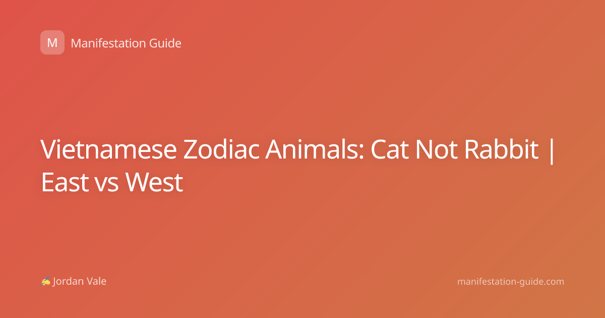 Vietnamese Zodiac Animals: Cat Not Rabbit | East vs West